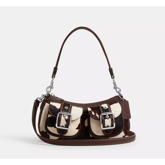 Coach Ashton Bag With Cow Print CCC83 cow printed haircalf/Sv/Cow Multi - Picture 11 of 14